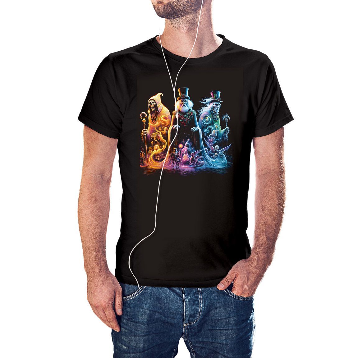 Camiseta Cuento de Navidad color negro