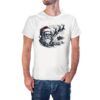Camiseta Papa Noel con Gafas de Sol color blanco