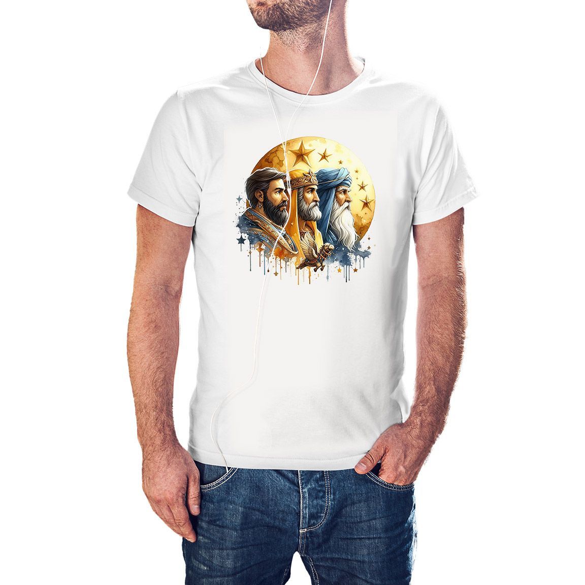 Camiseta Los Tres Reyes Magos color blanco