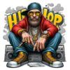 Diseño Caricatura Chico Hip Hop