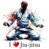Diseño I Love Jiu Jitsu