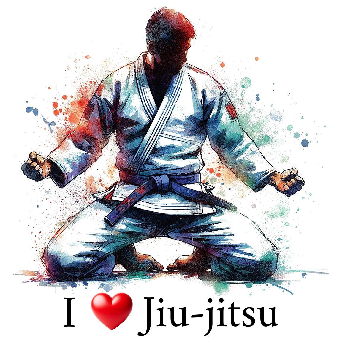 Diseño I Love Jiu Jitsu