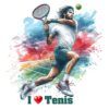 Diseño I Love Tenis