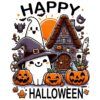 Diseño Happy Halloween Gatito