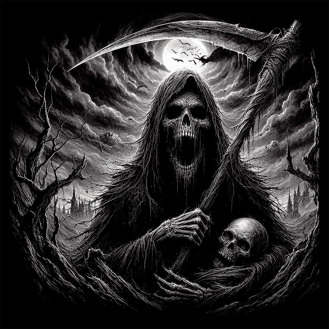 Diseño Muerte con Calavera Diseño Muerte con Calavera