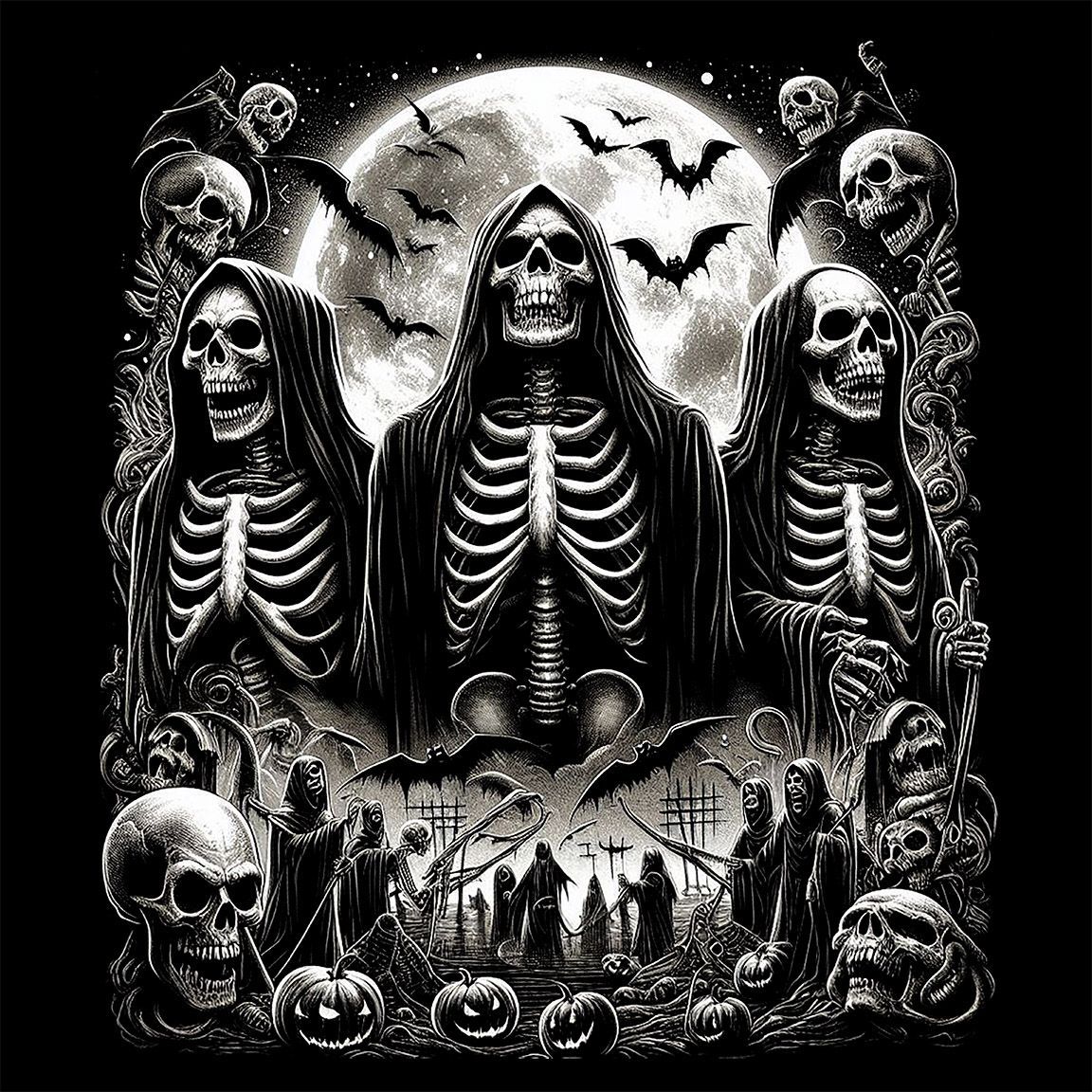 Diseño The Three Halloween Skeletons Diseño The Three Halloween Skeletons