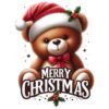 Diseño Osito Merry Christmas