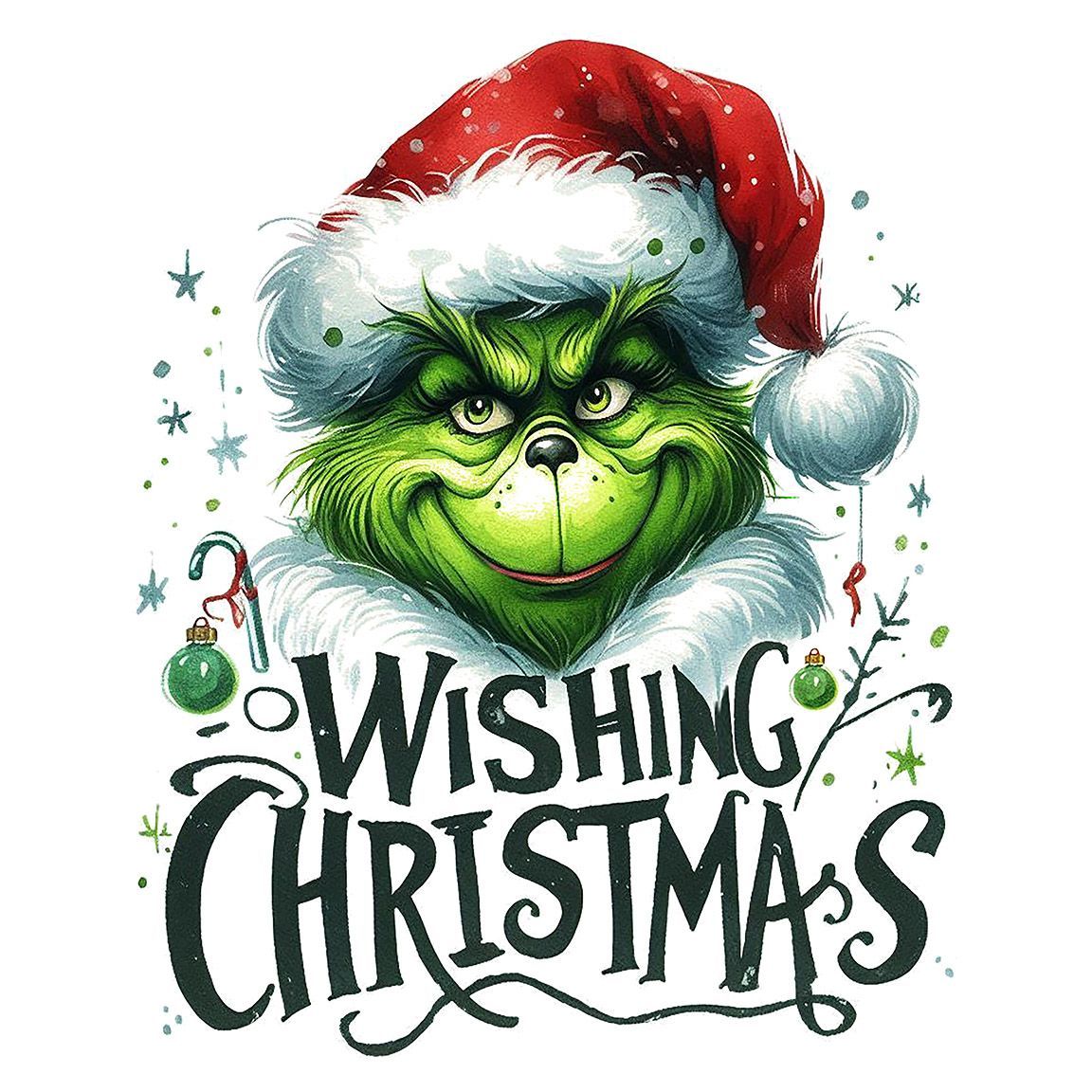 Diseño Grinch Wishing Christmas