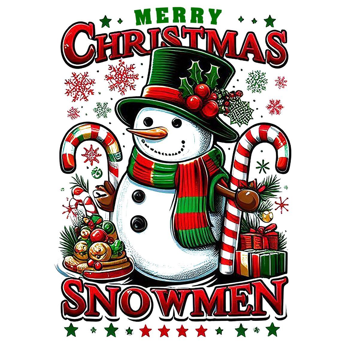 Diseño Snowman Merry Christmas
