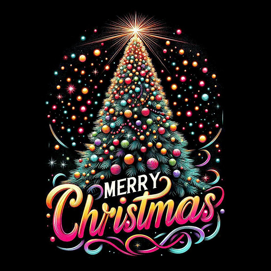 Diseño Árbol de Navidad Merry Christmas
