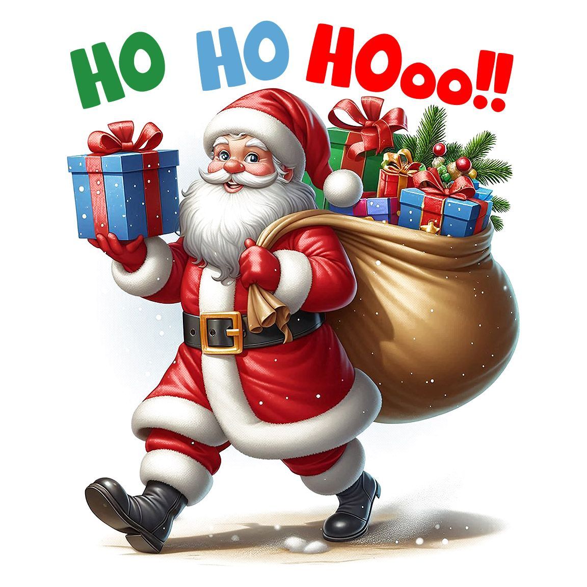 Diseño Santa Regalos Ho Ho Ho