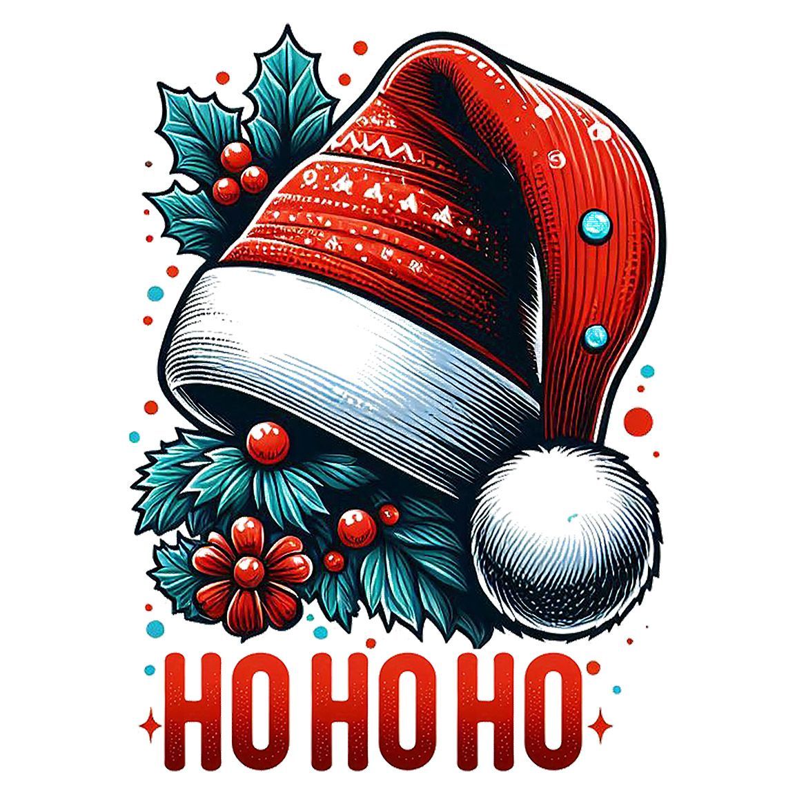 Diseño Gorro Santa Ho Ho Ho