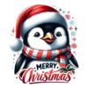 Diseño Pingüino Merry Christmas