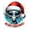 Diseño Alien Merry Christmas Diseño Alien Merry Christmas
