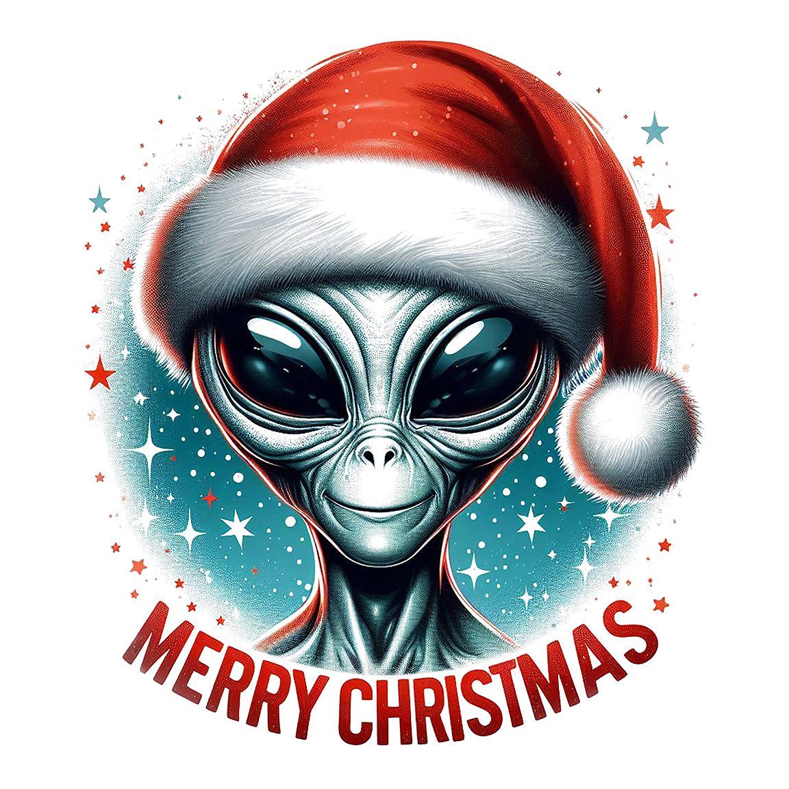 Diseño Alien Merry Christmas Diseño Alien Merry Christmas