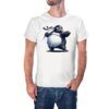 Camiseta Pingüino Ninja color blanco