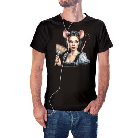 Camiseta La Ratita Presumida color negro