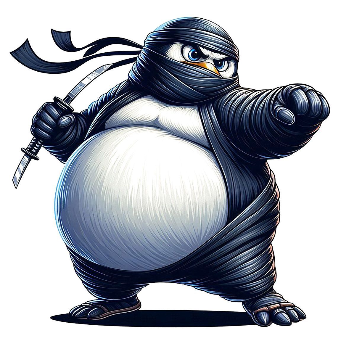 Diseño Pingüino Ninja