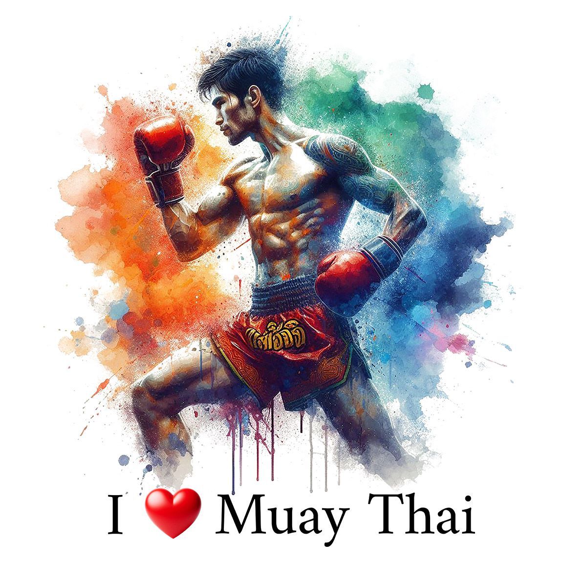 Diseño I Love Muay Thai