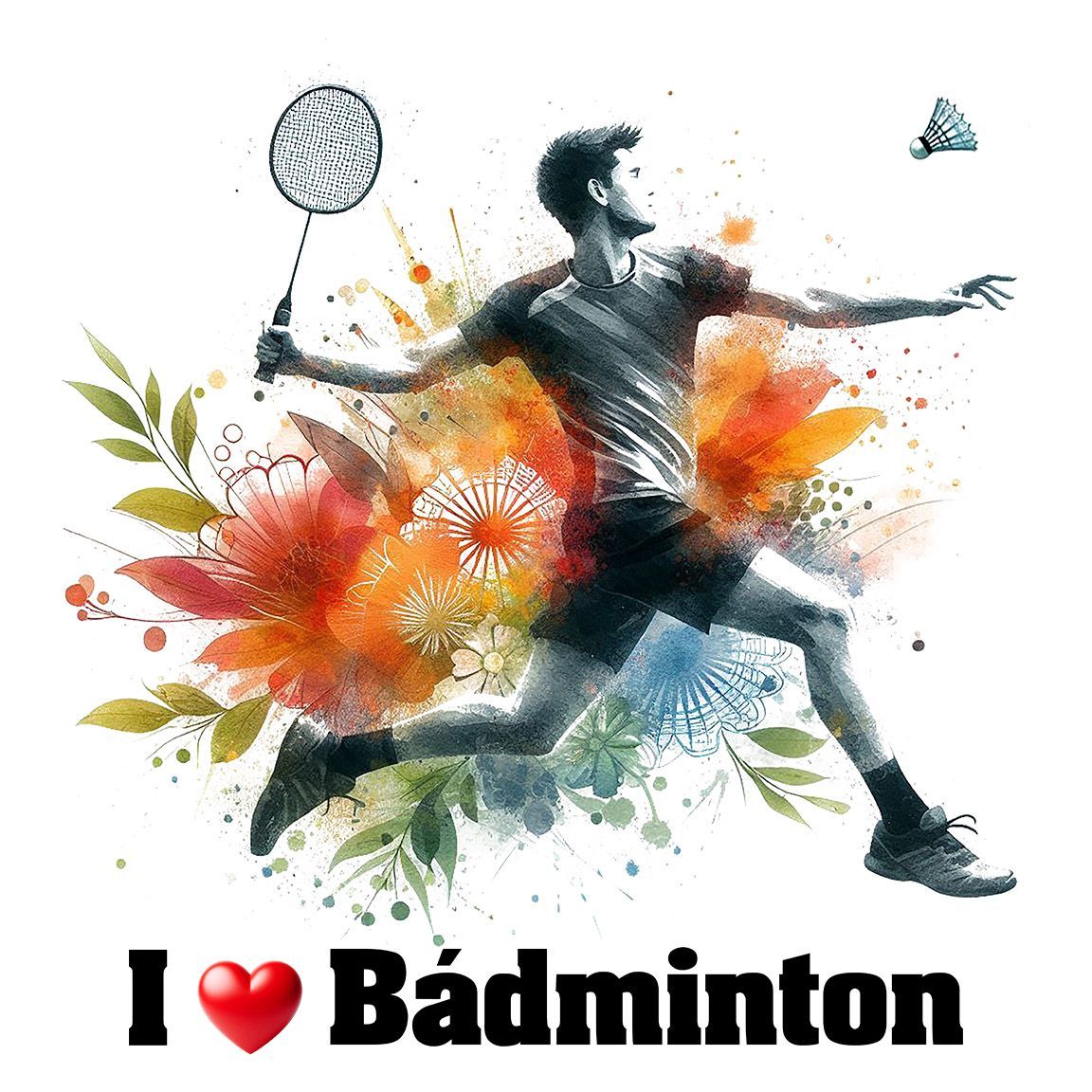 Diseño I Love Bádminton