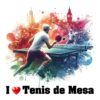 Diseño I Love Tenis de Mesa