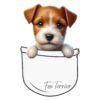 Diseño Cachorrito Fox Terrier en Bolsillo