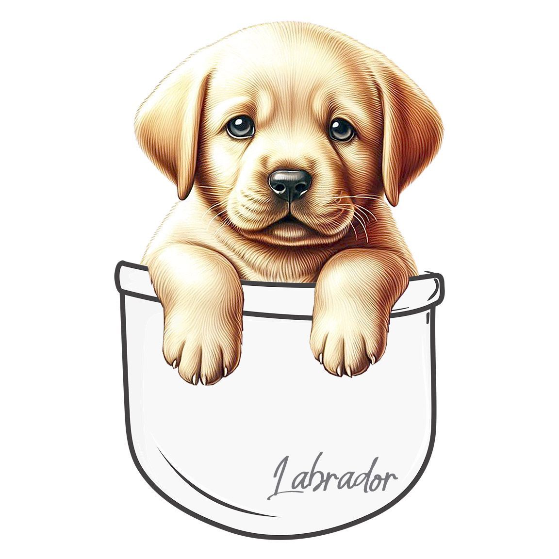 Diseño Cachorrito Labrador en Bolsillo Diseño Cachorrito Labrador en Bolsillo