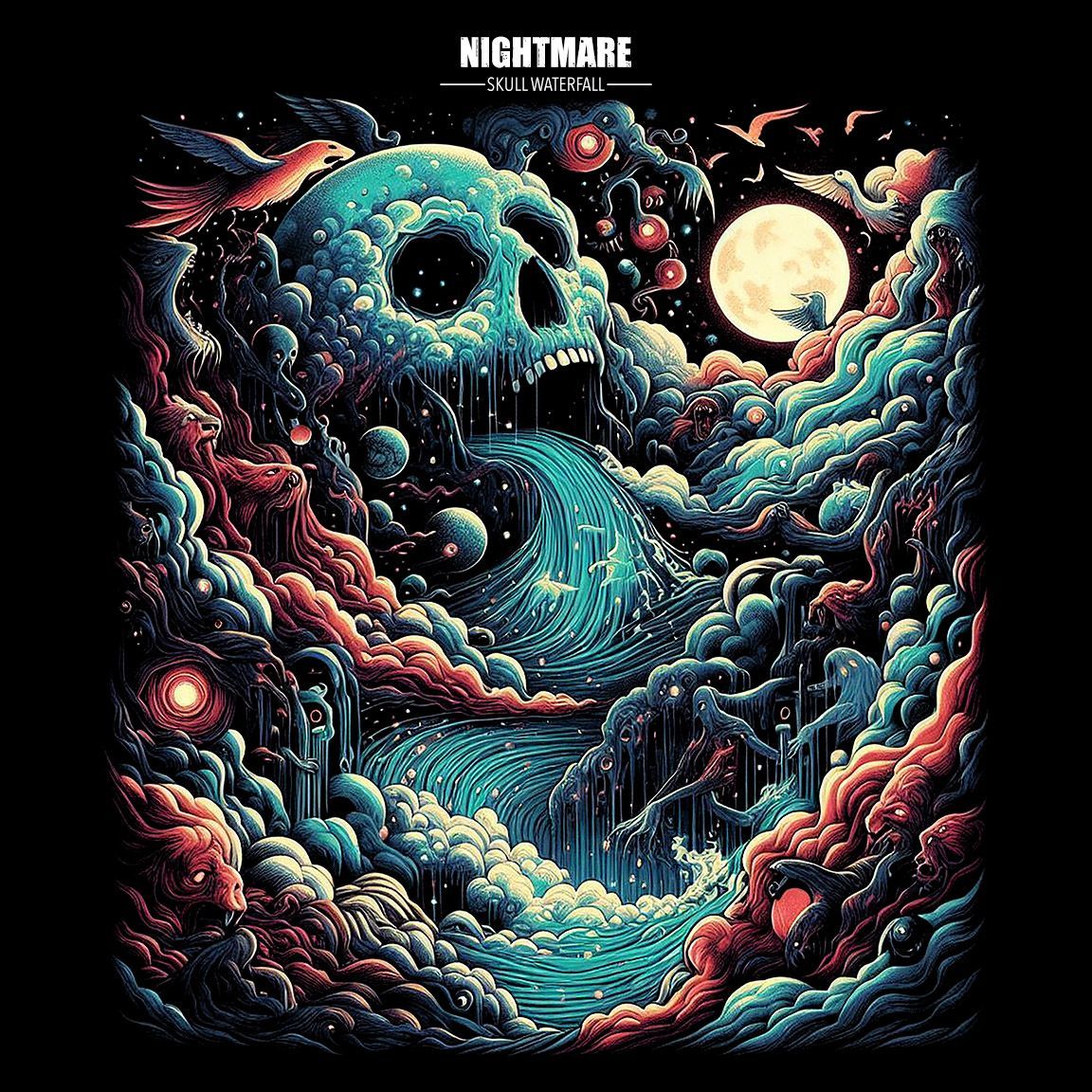 Diseño Skull Waterfall Nightmare Diseño Skull Waterfall Nightmare