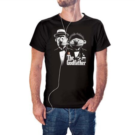 Camiseta The Godfather Muppet color negro