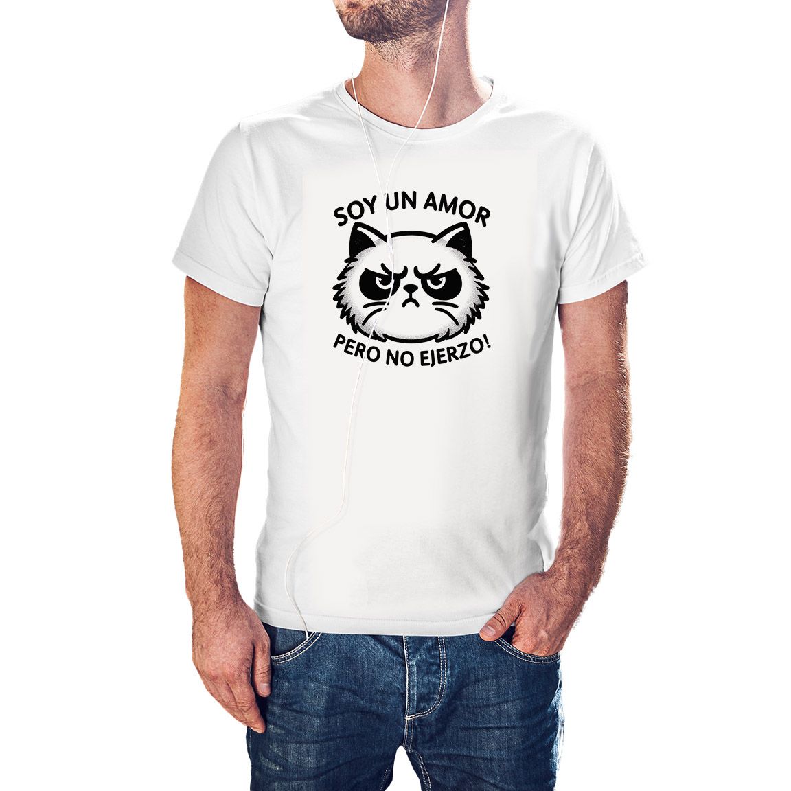 Camiseta Soy un Amor pero no Ejerzo color blanco