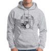 Sudadera hombre Vitruvio batería color gris jaspeado