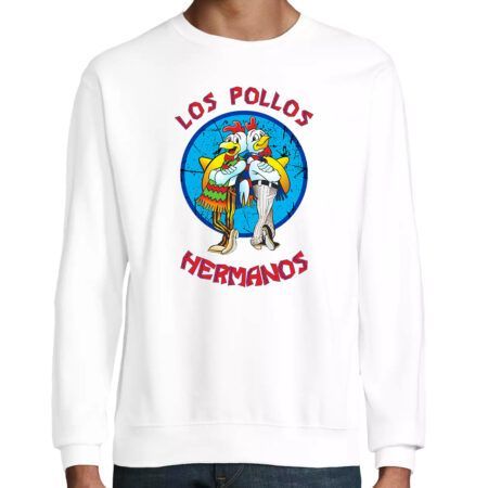 Sudadera básica Los Pollos Hermanos color blanco