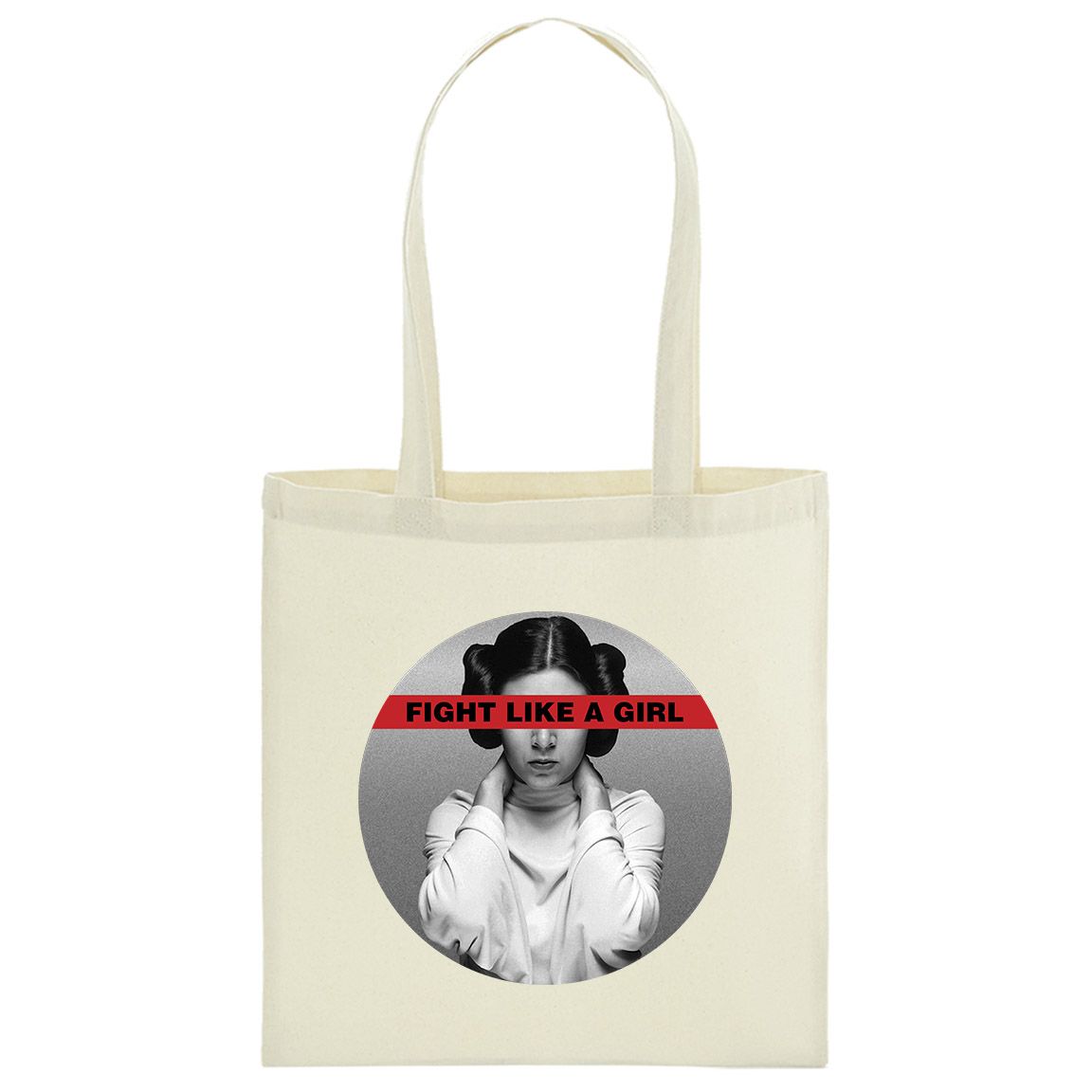 Bolsa bandolera Fight Like a Girl color natural Bolsa bandolera Fight Like a Girl color natural