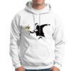 Sudadera capucha lanzador de flores color blanco