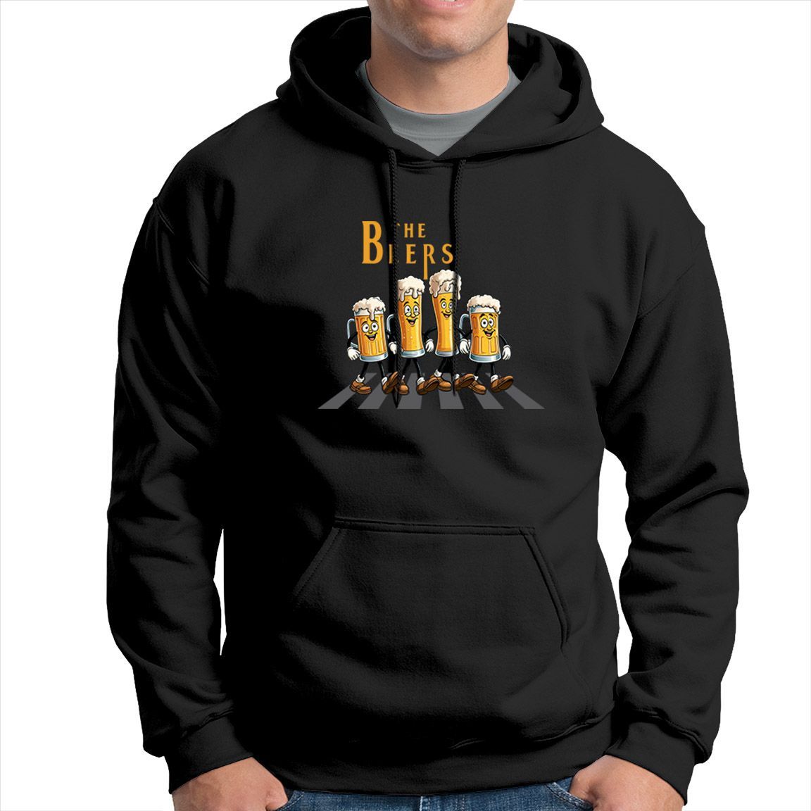 Sudadera Capucha The Beers Abbey Road color negro