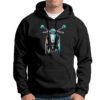 Sudadera Scooter Clásico frontal color negro