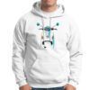 Sudadera Scooter Clásico frontal color blanco