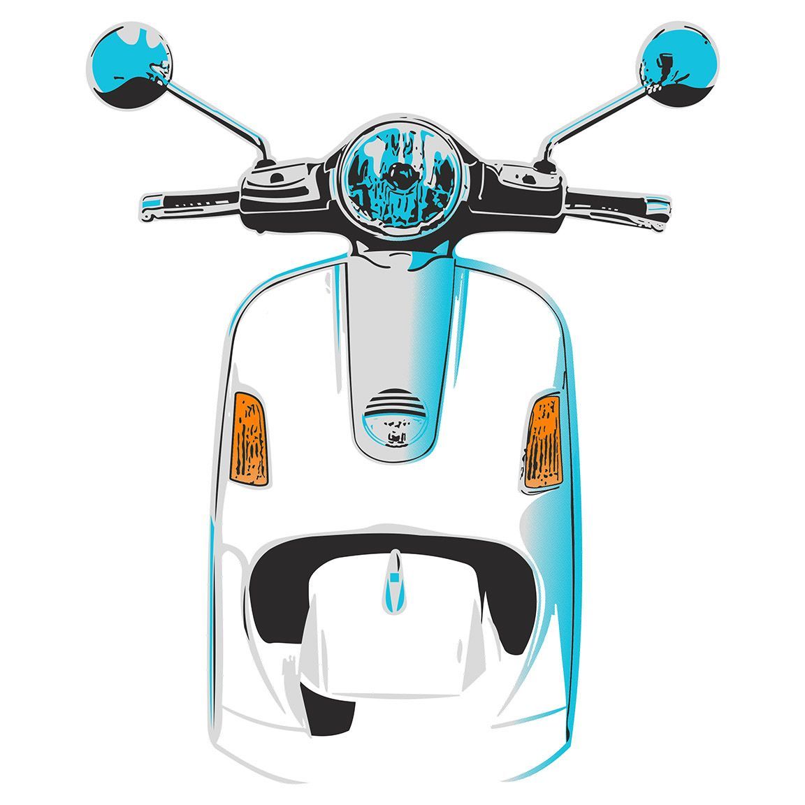 Diseño Scooter Clásico frontal