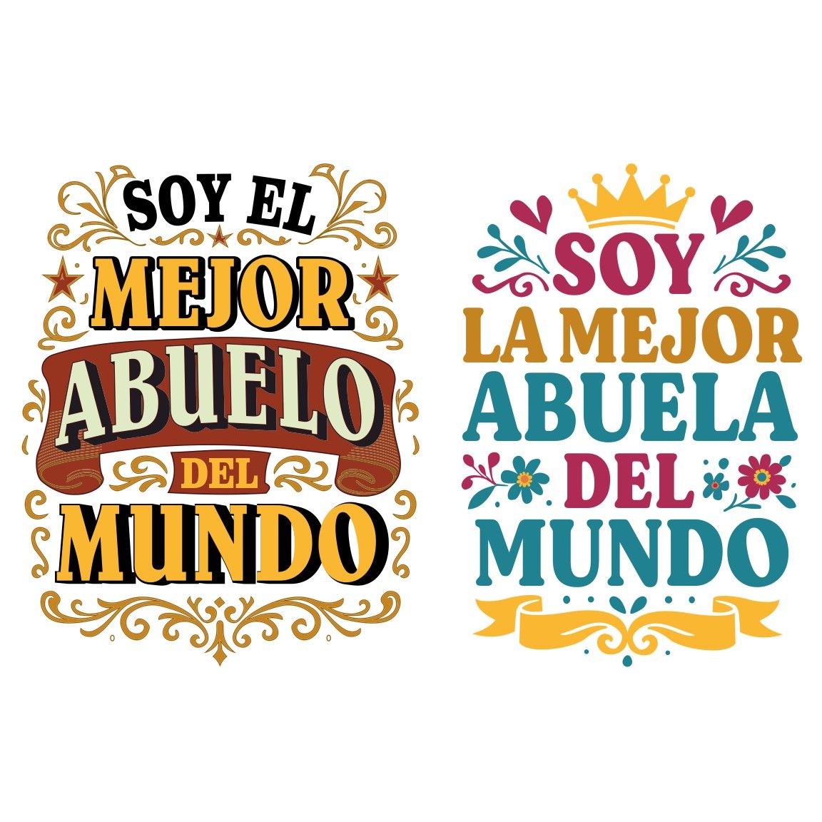Diseño mejor abuelo/abuela del mundo